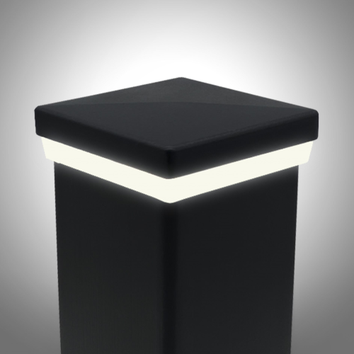 Torpfostenbeleuchtung leuchtend grauem Hintergrund